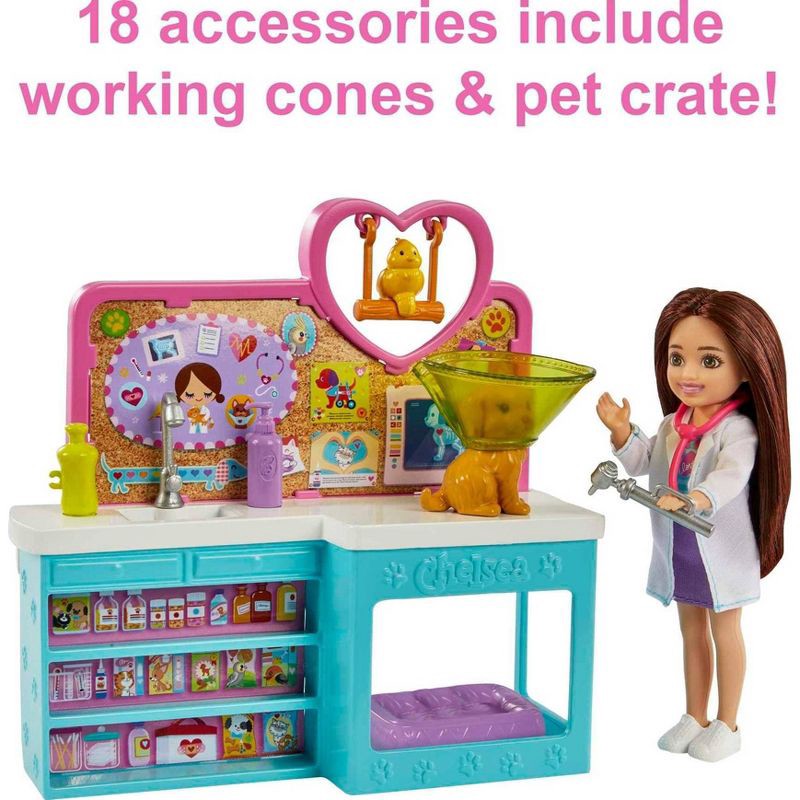 slide 5 of 9, Barbie Chelsea Pet Vet Doll Playset, 1 ct