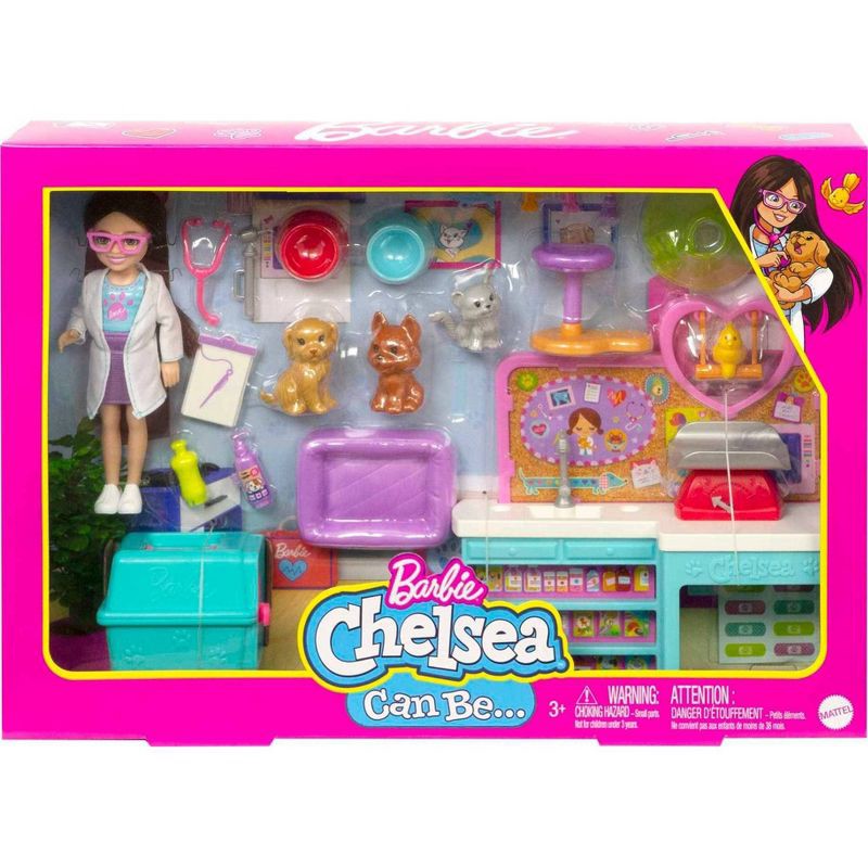 slide 6 of 9, Barbie Chelsea Pet Vet Doll Playset, 1 ct