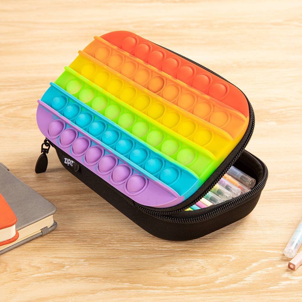 Zipit Zip & Pop Storage Box Rainbow