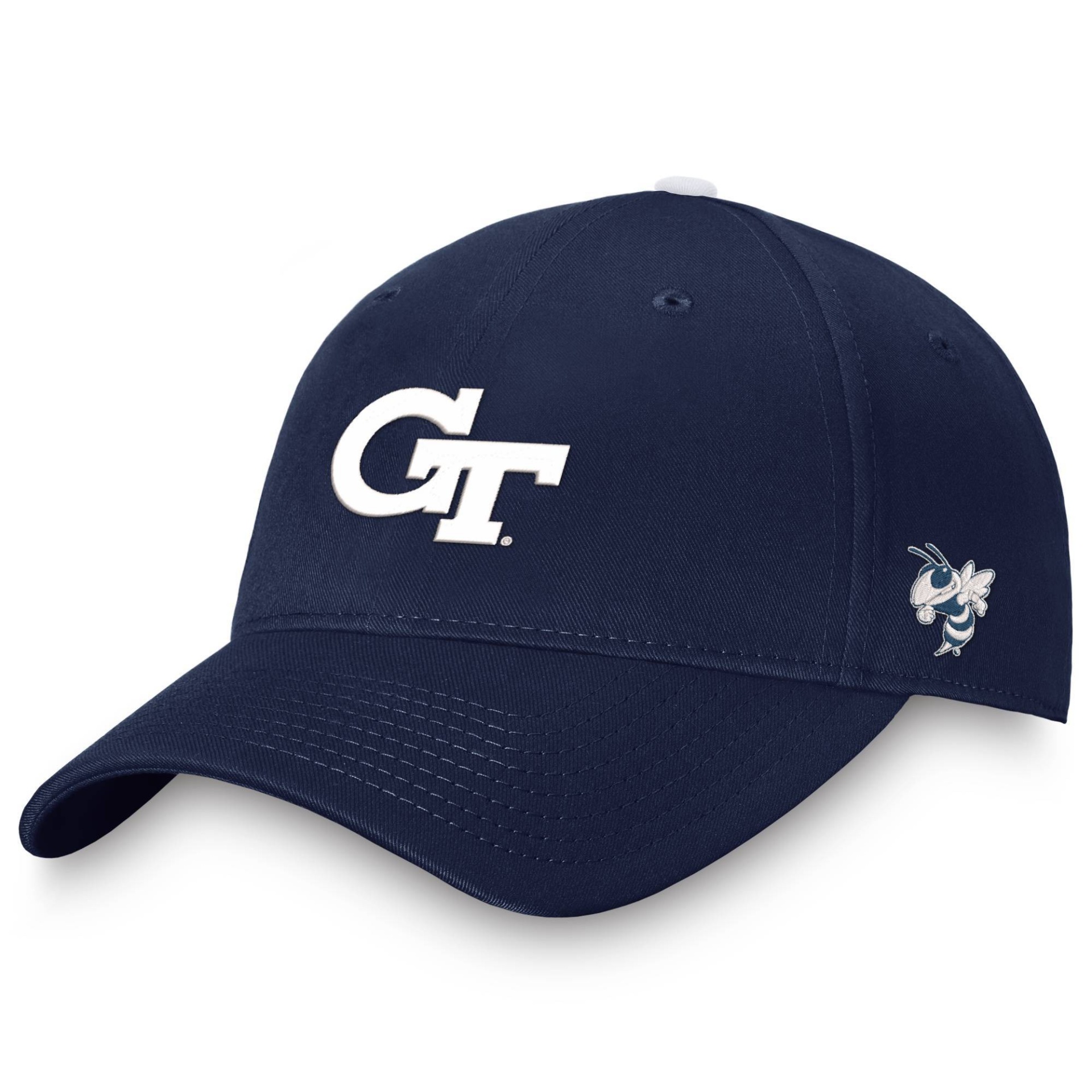 slide 1 of 4, NCAA Georgia Tech Yellow Jackets Men's Comp Structured Brushed Cotton Hat, 1 ct