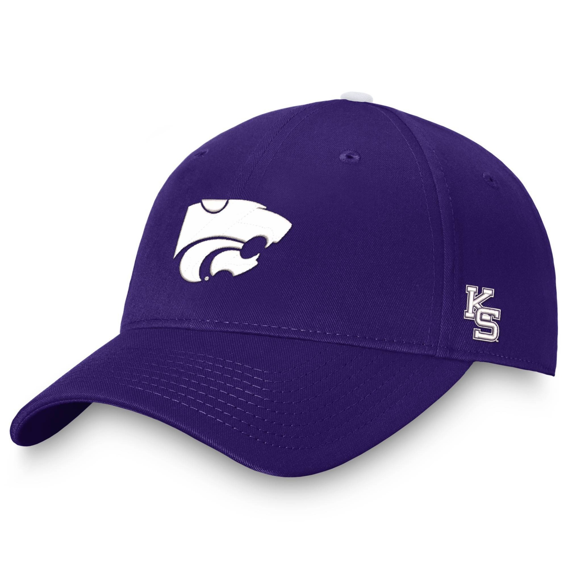 slide 1 of 4, NCAA Kansas State Wildcats Men's Comp Structured Brushed Cotton Hat, 1 ct