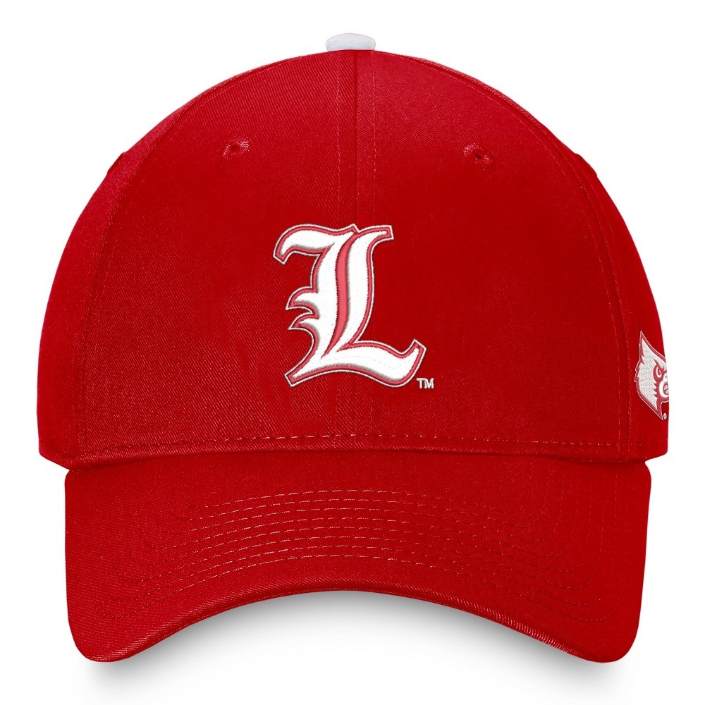 slide 3 of 4, NCAA Louisville Cardinals Men's Comp Structured Brushed Cotton Hat, 1 ct