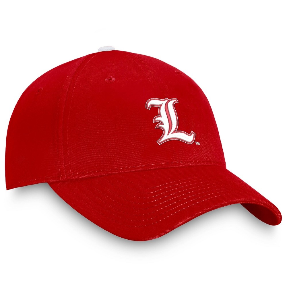 slide 4 of 4, NCAA Louisville Cardinals Men's Comp Structured Brushed Cotton Hat, 1 ct