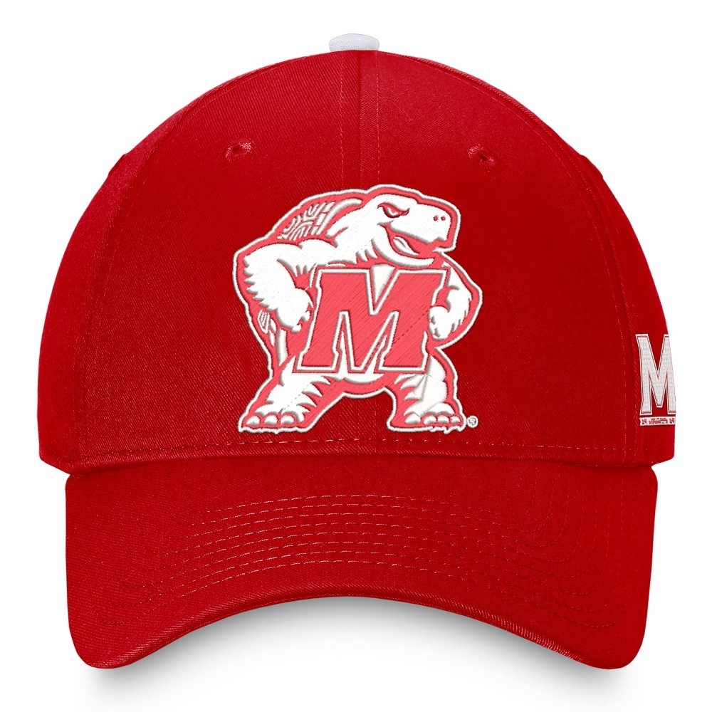 slide 4 of 4, NCAA Maryland Terrapins Men's Comp Structured Brushed Cotton Hat, 1 ct