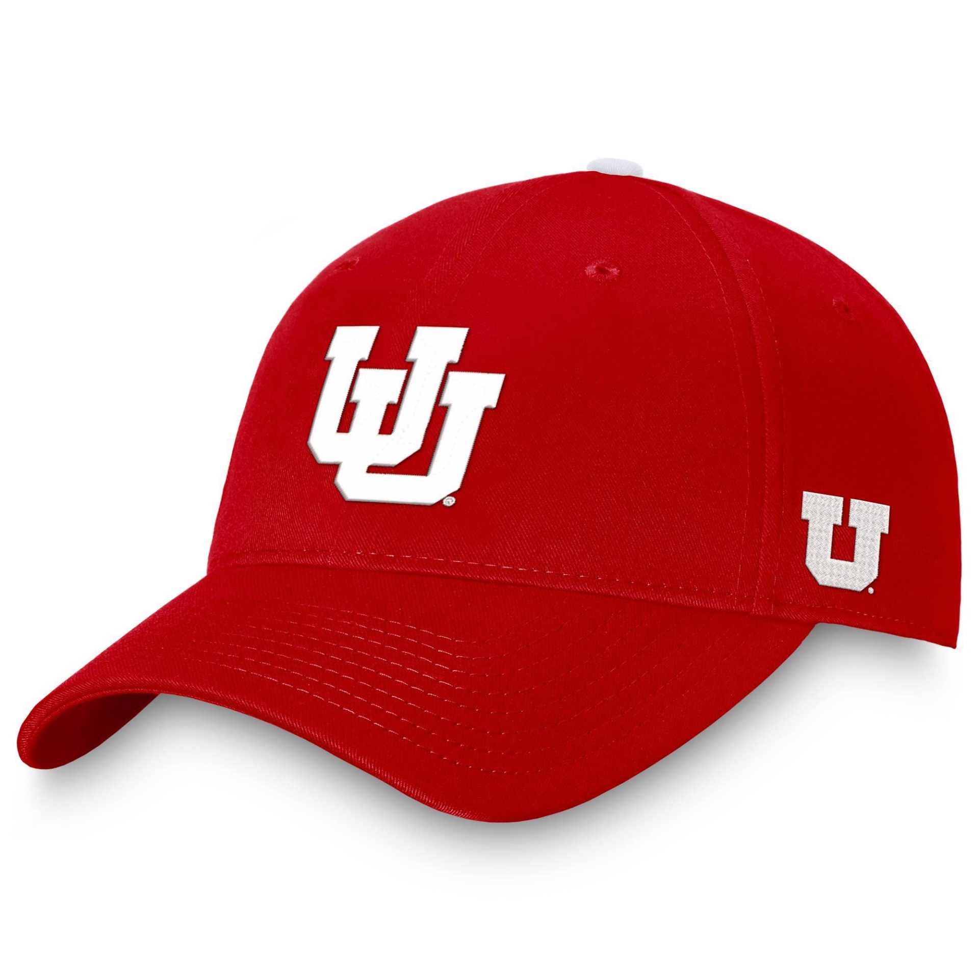 slide 1 of 4, NCAA Utah Utes Men's Comp Structured Brushed Cotton Hat, 1 ct