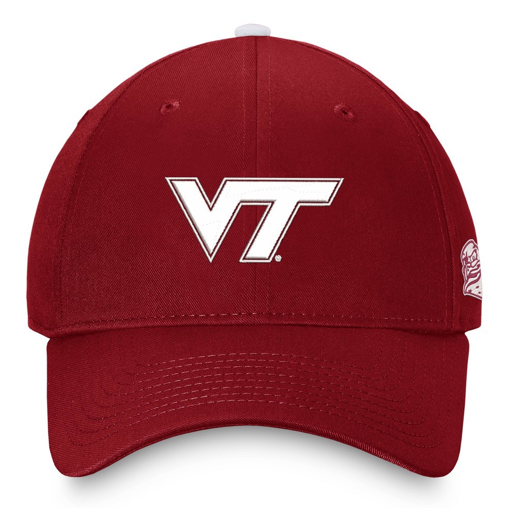 slide 3 of 4, NCAA Virginia Tech Hokies Men's Comp Structured Brushed Cotton Hat, 1 ct