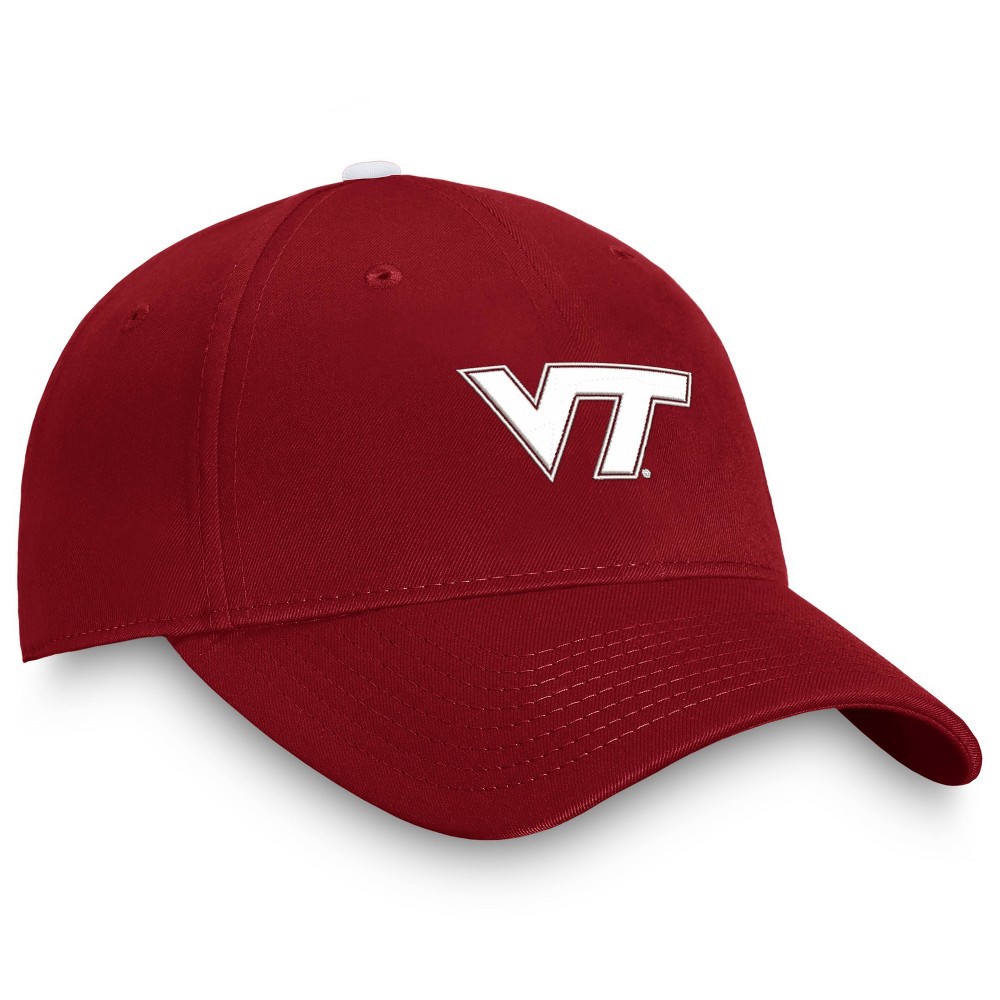 slide 4 of 4, NCAA Virginia Tech Hokies Men's Comp Structured Brushed Cotton Hat, 1 ct