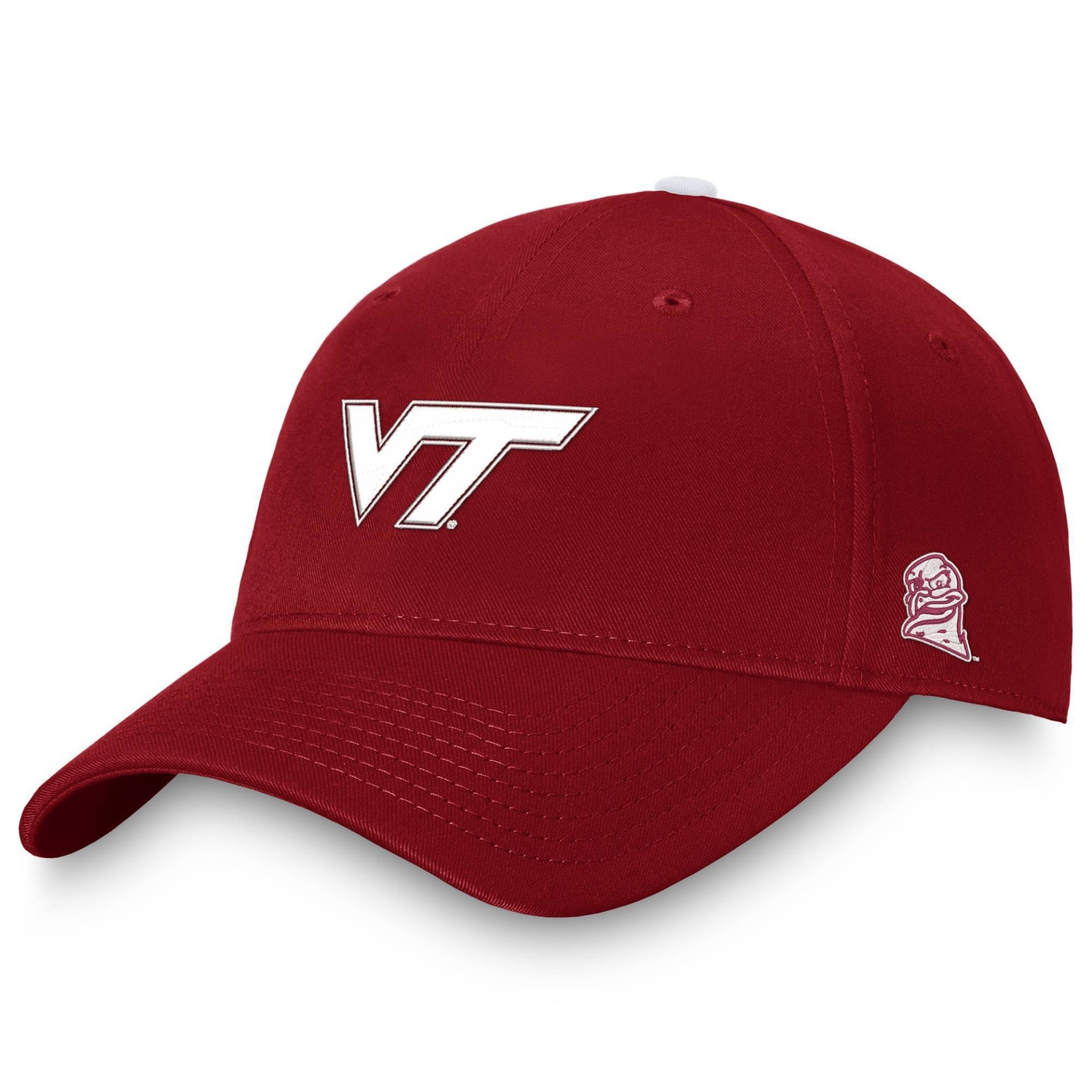 slide 1 of 4, NCAA Virginia Tech Hokies Men's Comp Structured Brushed Cotton Hat, 1 ct