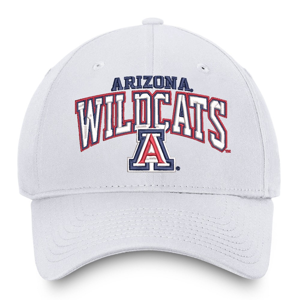slide 2 of 4, NCAA Arizona Wildcats Men's Ringleader White Structured Cotton Twill Hat, 1 ct