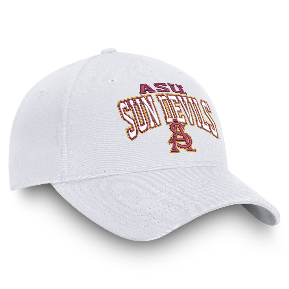 slide 3 of 4, NCAA Arizona State Sun Devils Men's Ringleader White Structured Cotton Twill Hat, 1 ct