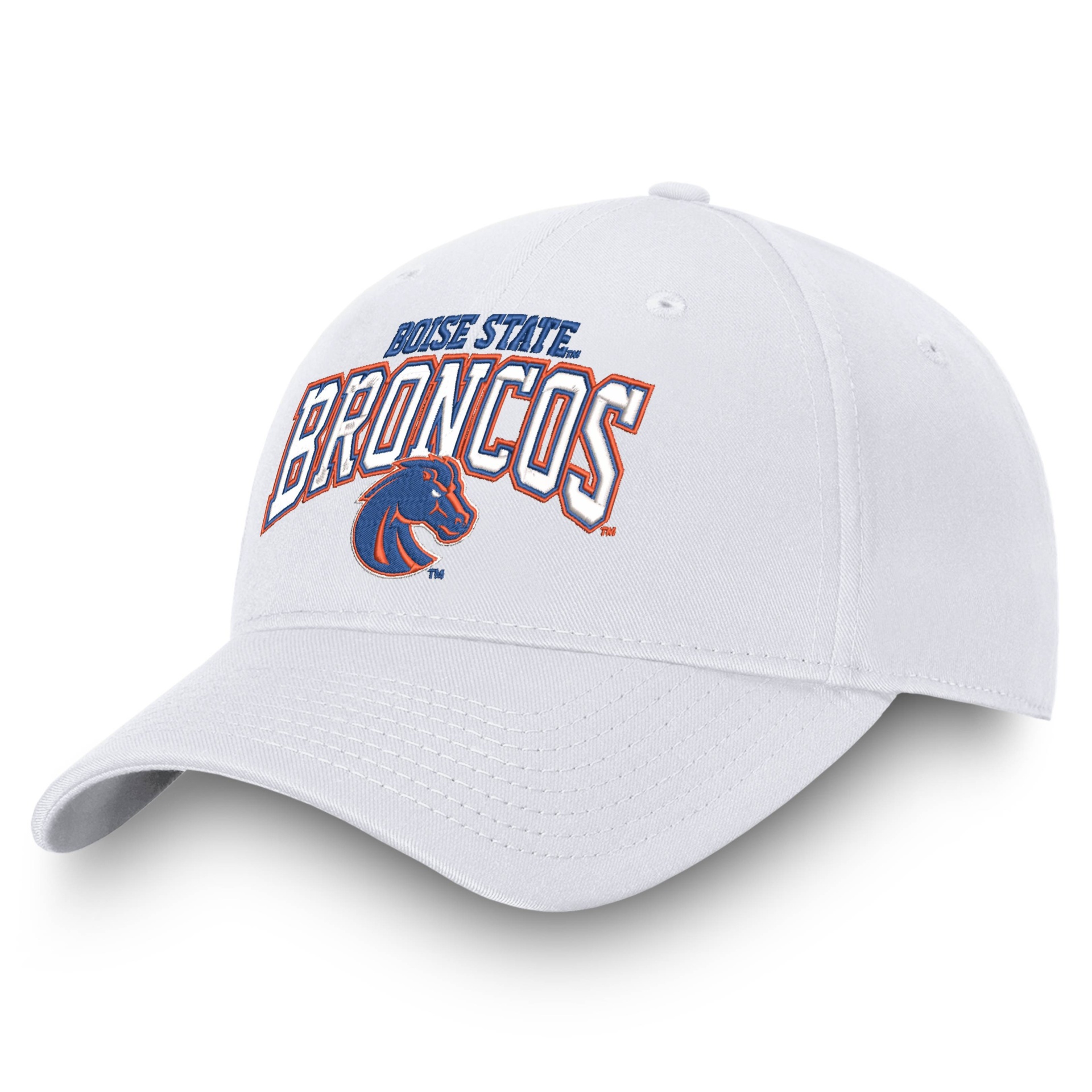 slide 1 of 4, NCAA Boise State Broncos Men's Ringleader White Structured Cotton Twill Hat, 1 ct