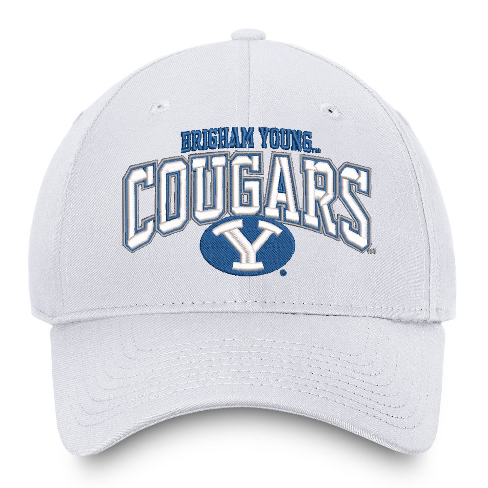 slide 3 of 4, NCAA BYU Cougars Men's Ringleader White Structured Cotton Twill Hat, 1 ct