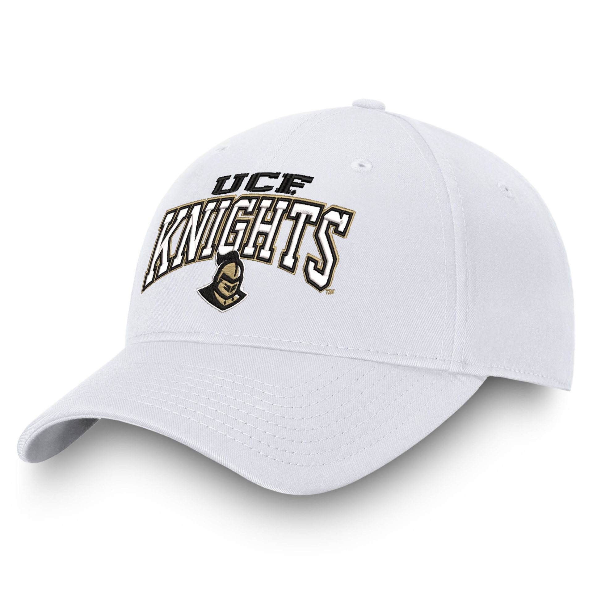 slide 1 of 4, NCAA UCF Knights Men's Ringleader White Structured Cotton Twill Hat, 1 ct