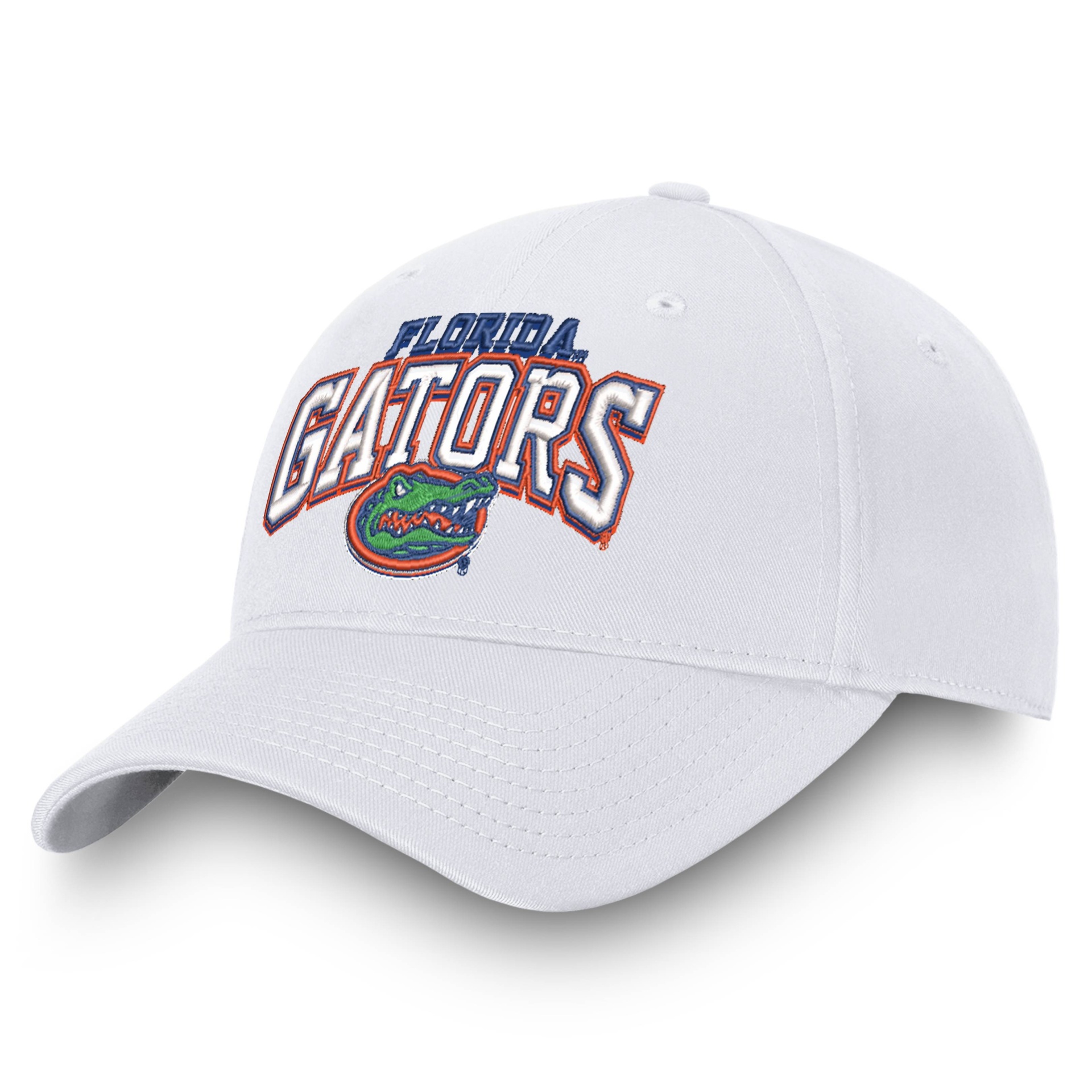 slide 1 of 4, NCAA Florida Gators Men's Ringleader White Structured Cotton Twill Hat, 1 ct