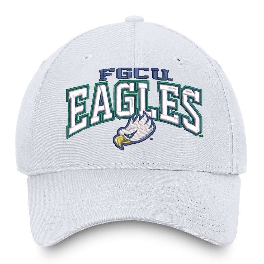 slide 3 of 4, NCAA Florida Gulf Coast Eagles Men's Ringleader White Structured Cotton Twill Hat, 1 ct