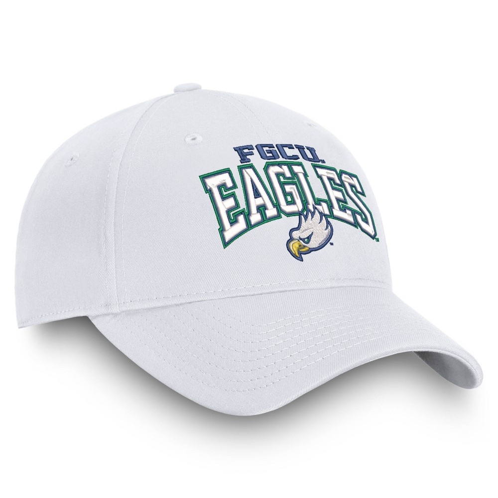 slide 4 of 4, NCAA Florida Gulf Coast Eagles Men's Ringleader White Structured Cotton Twill Hat, 1 ct