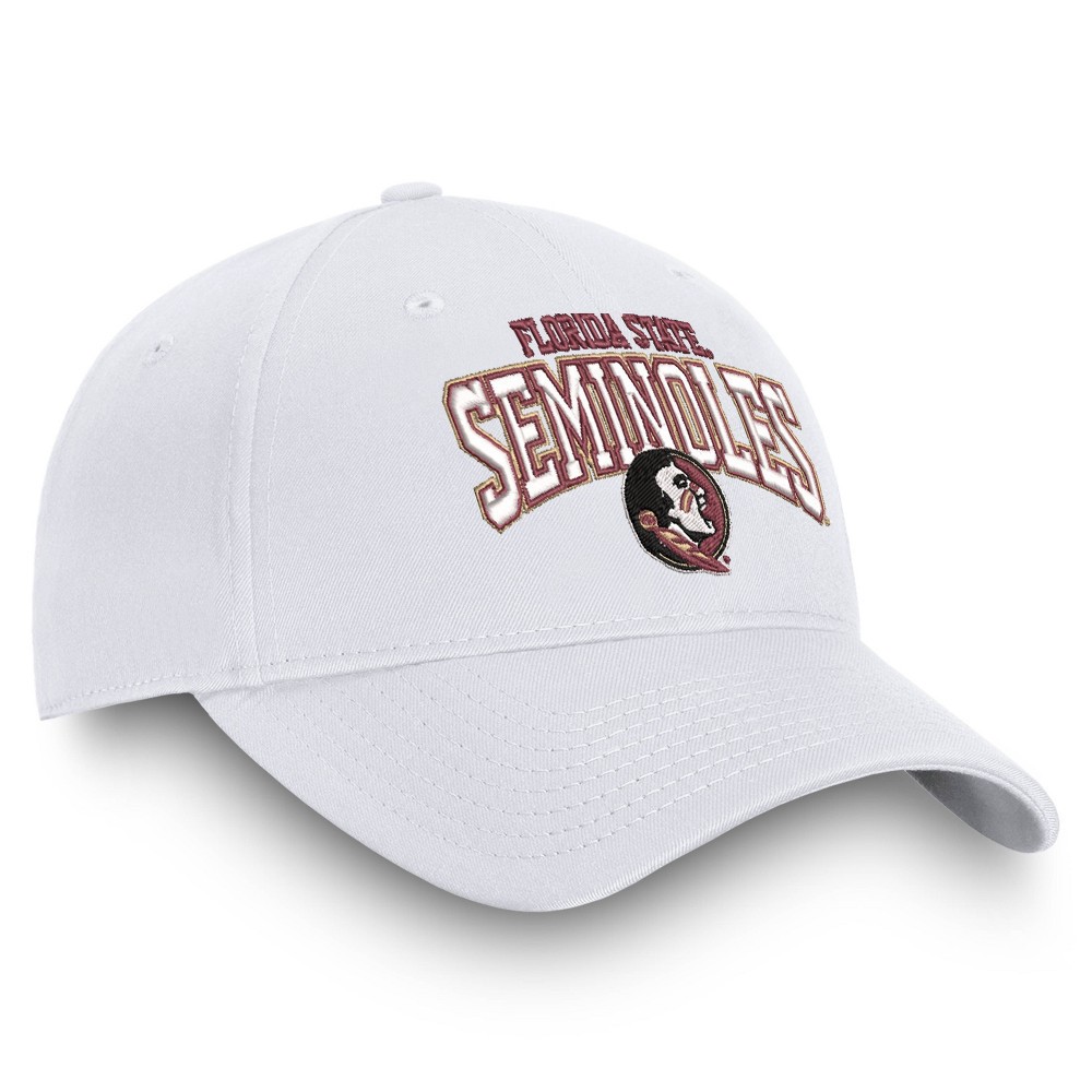 slide 2 of 4, NCAA Florida State Seminoles Men's Ringleader White Structured Cotton Twill Hat, 1 ct