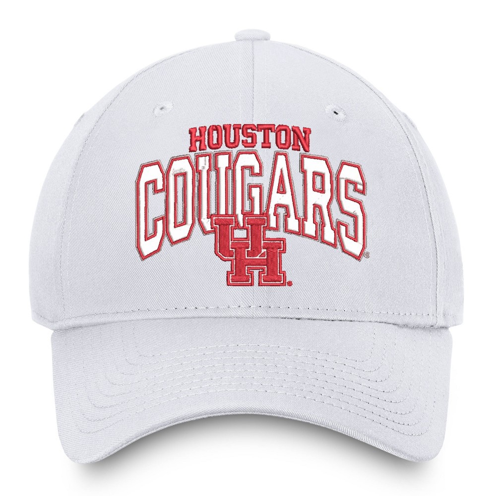 slide 3 of 4, NCAA Houston Cougars Men's Ringleader White Structured Cotton Twill Hat, 1 ct