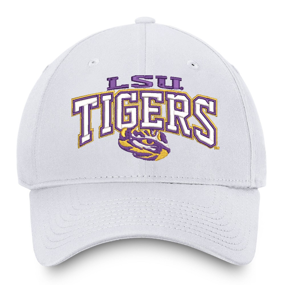 slide 3 of 4, NCAA LSU Tigers Men's Ringleader White Structured Cotton Twill Hat, 1 ct