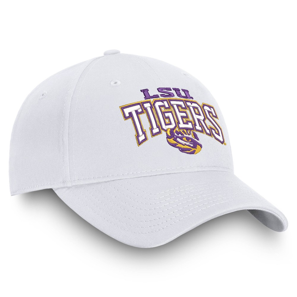 slide 4 of 4, NCAA LSU Tigers Men's Ringleader White Structured Cotton Twill Hat, 1 ct