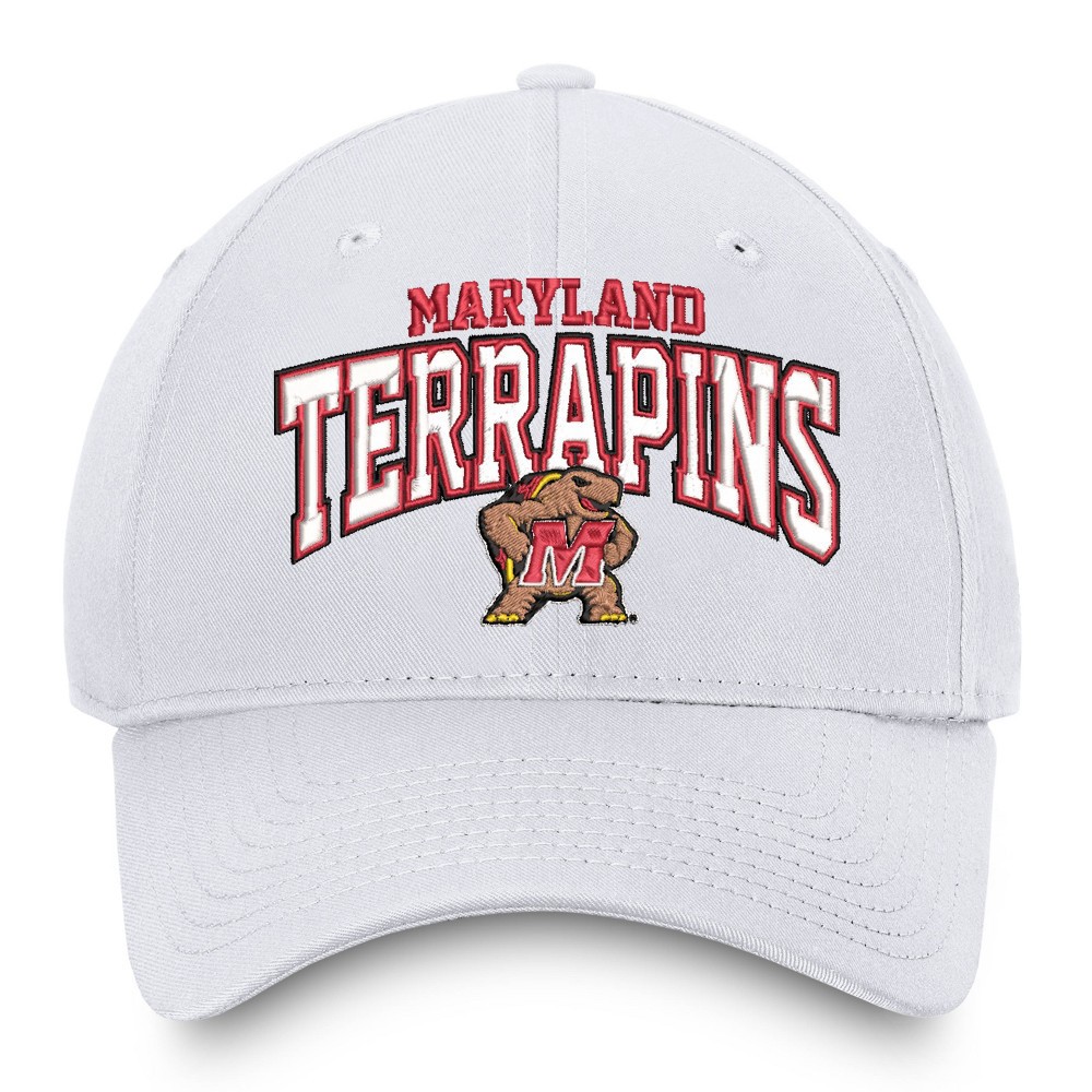 slide 3 of 4, NCAA Maryland Terrapins Men's Ringleader White Structured Cotton Twill Hat, 1 ct