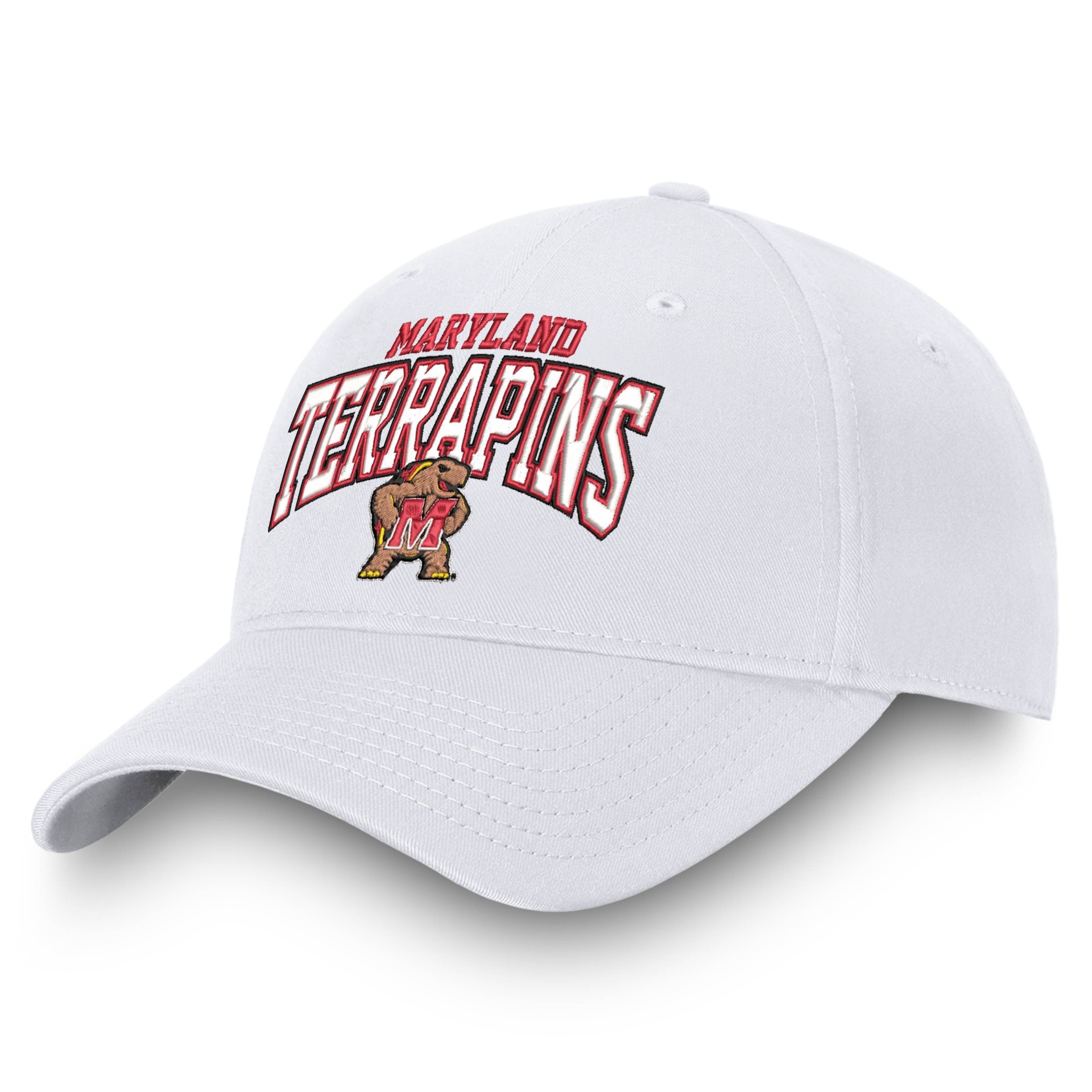 slide 1 of 4, NCAA Maryland Terrapins Men's Ringleader White Structured Cotton Twill Hat, 1 ct