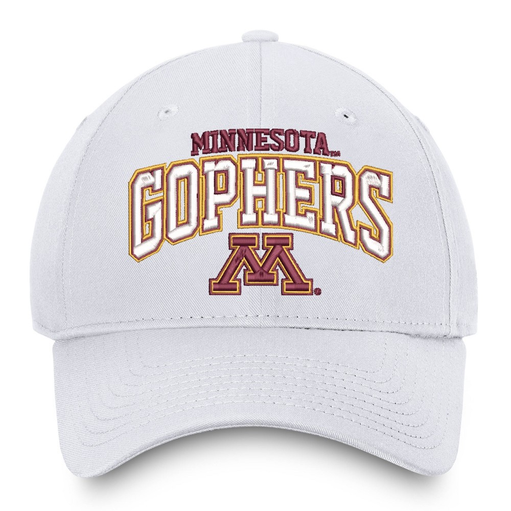 slide 3 of 4, NCAA Minnesota Golden Gophers Men's Ringleader White Structured Cotton Twill Hat, 1 ct