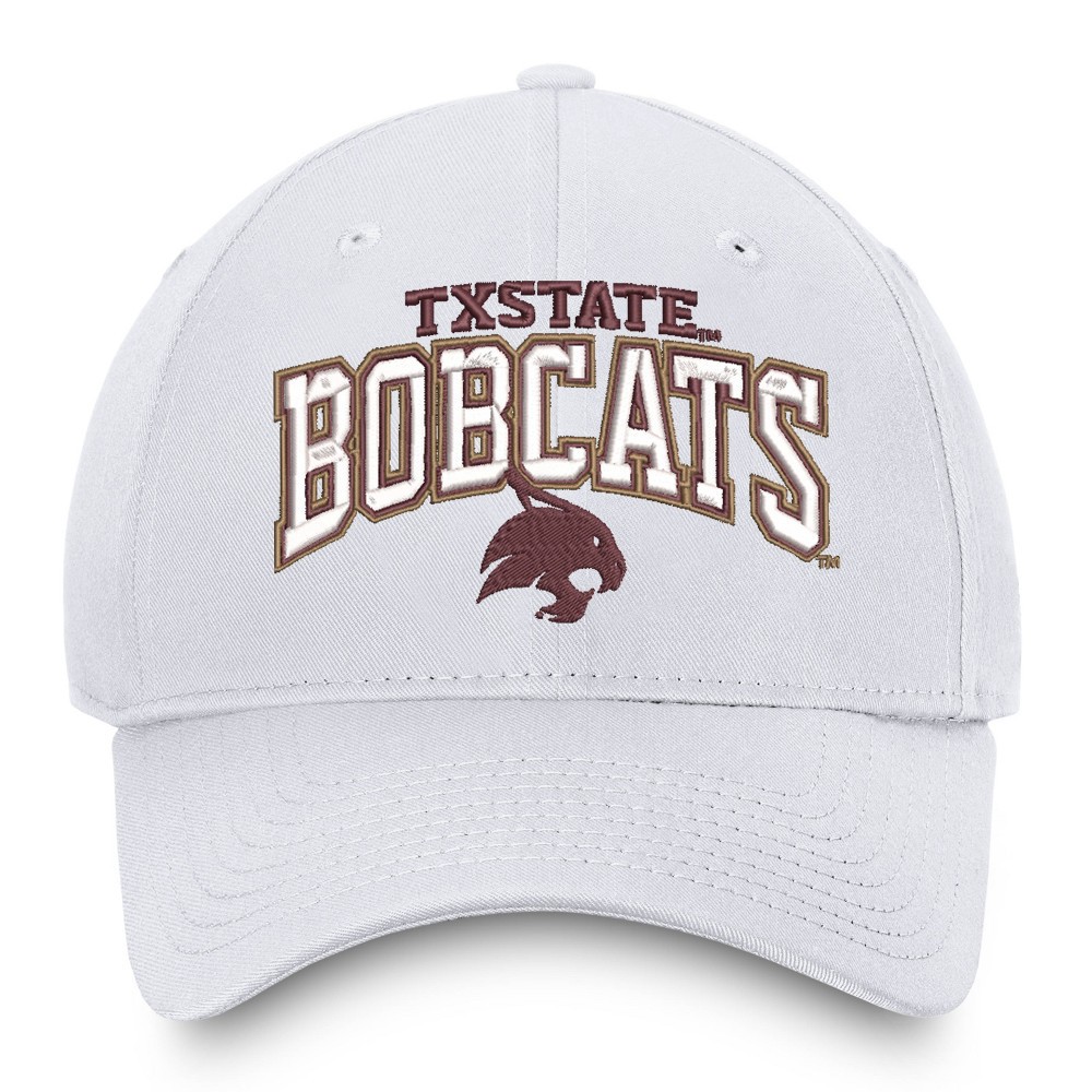 slide 3 of 4, NCAA Texas State Bobcats Men's Ringleader White Structured Cotton Twill Hat, 1 ct