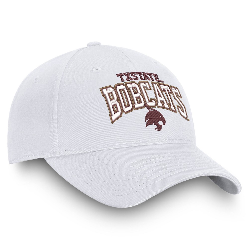 slide 4 of 4, NCAA Texas State Bobcats Men's Ringleader White Structured Cotton Twill Hat, 1 ct