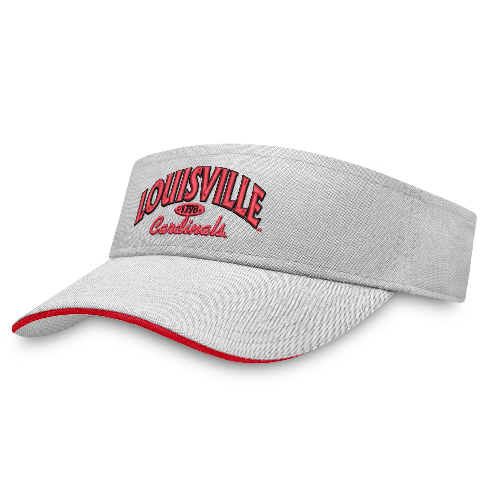 NCAA Louisville Cardinals Men's Pedigree Gray Chambray Visor Hat 1 ct