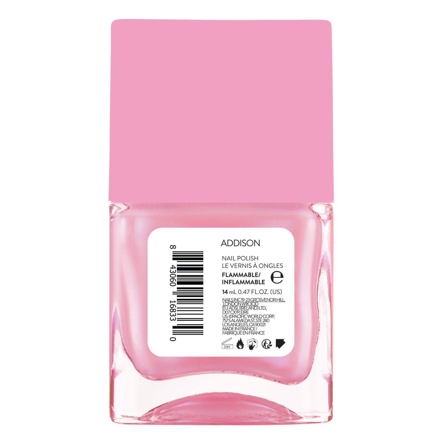 slide 2 of 2, Nails Inc Its Topless 1 Step Gel Nail Polish - Addison, 1 ct