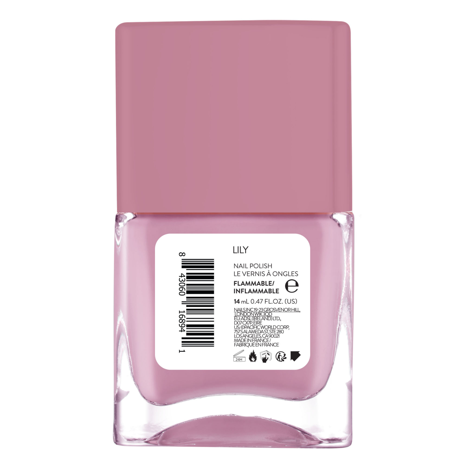 slide 2 of 2, Nails Inc Topless 1-Step Nail Polish - Lily 14ml, 14 ml