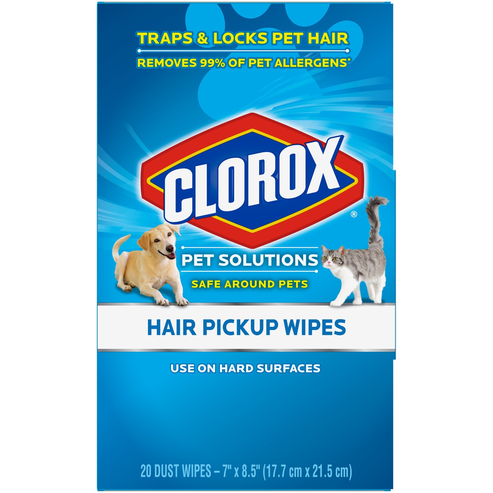 slide 1 of 1, Clorox Hair Pickup Wipes, 20 ct