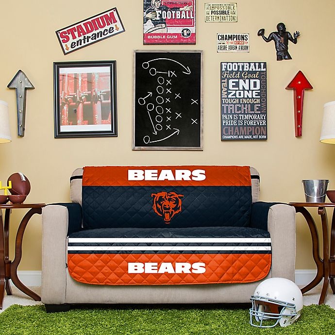 slide 2 of 2, NFL Chicago Bears Love Seat Cover, 1 ct