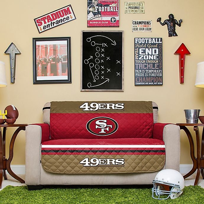 slide 2 of 2, NFL San Francisco 49ers Love Seat Cover, 1 ct