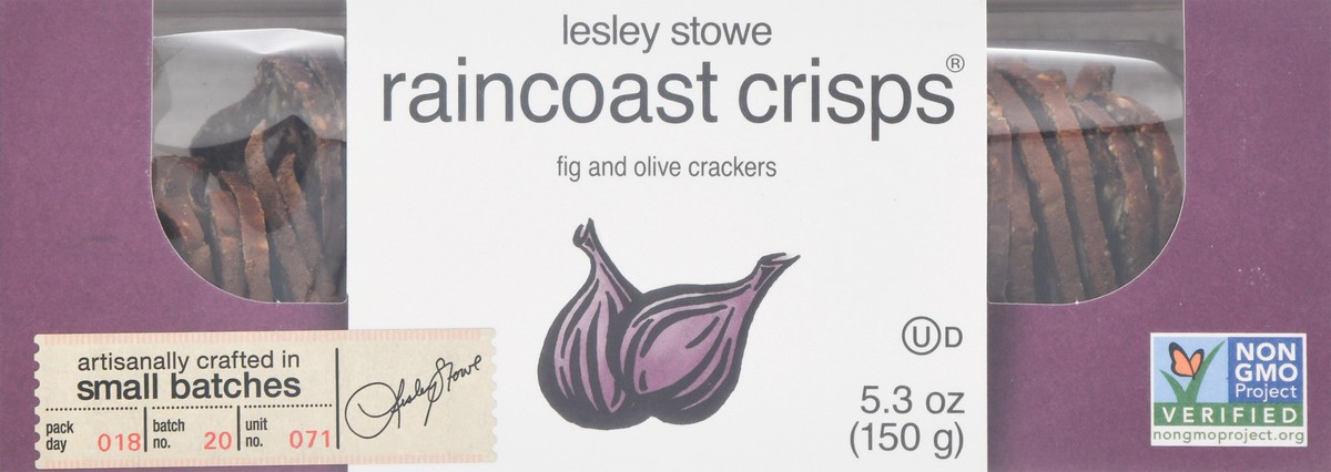 slide 9 of 9, Raincoast Crisps Lesley Stowe Crisps Fig & Oliv, 5.3 oz