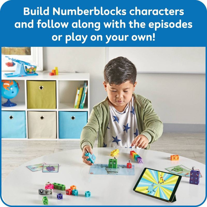 slide 4 of 7, Hand2Mind Numberblocks MathLink Cubes 1-10 Activity Set, Teacher Supplies, 1 ct