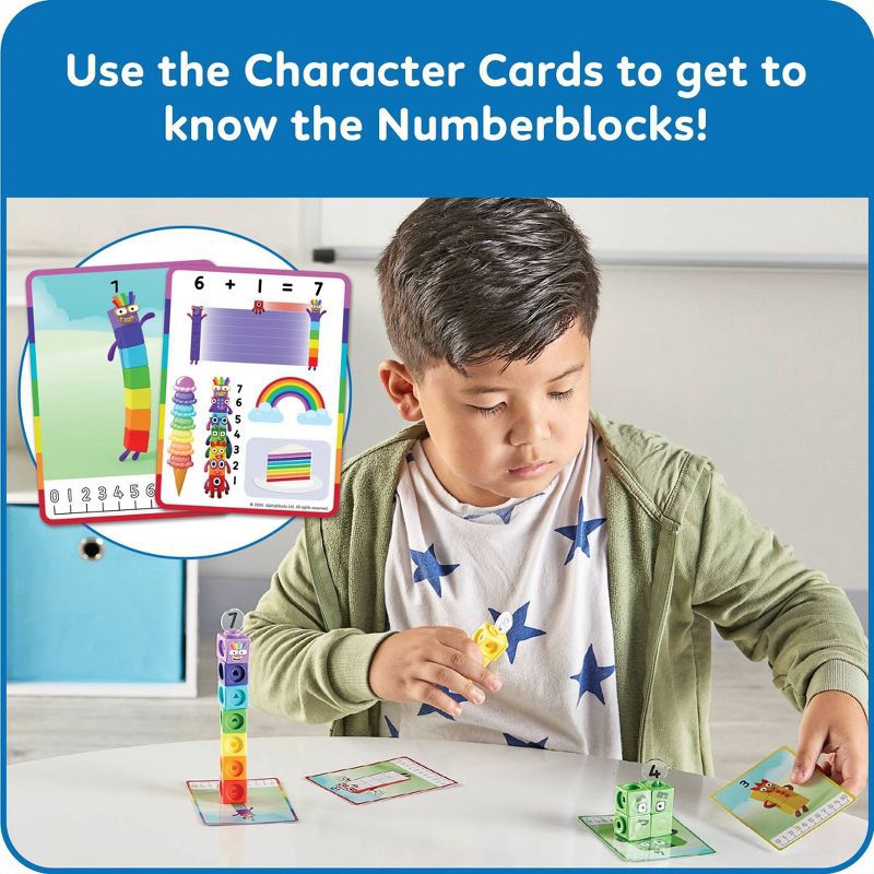 slide 6 of 7, Hand2Mind Numberblocks MathLink Cubes 1-10 Activity Set, Teacher Supplies, 1 ct