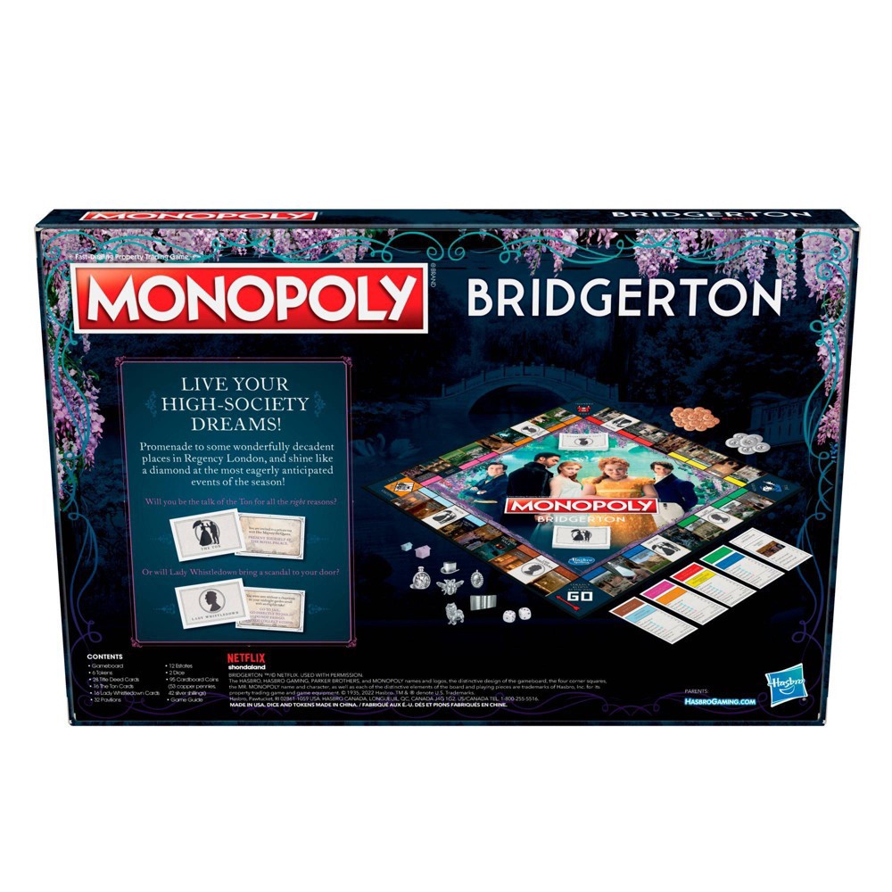slide 3 of 8, Monopoly Game: Bridgerton Edition, 1 ct