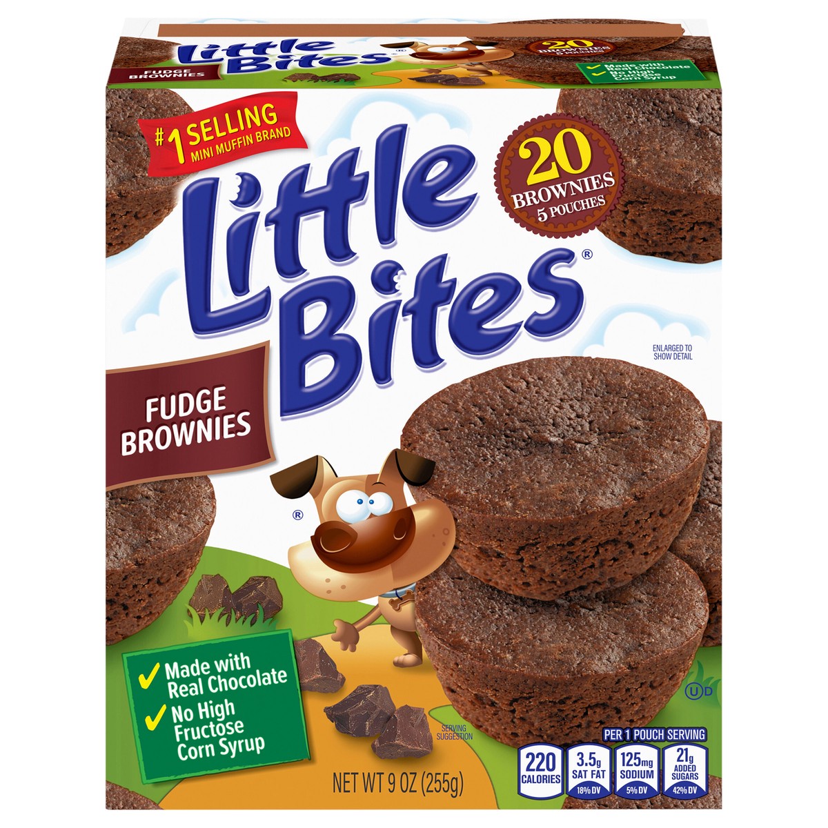 slide 1 of 14, Entenmann's Little Bites Fudge Brownies, 5 packs, 9 oz, 5 ct
