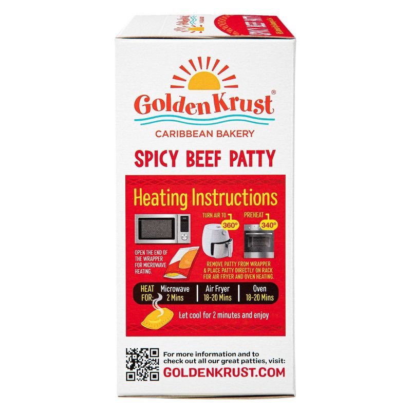 slide 3 of 5, Golden Krust Jamaican Style Spicy Beef Frozen Patties - 9oz/2ct, 2 ct; 9 oz