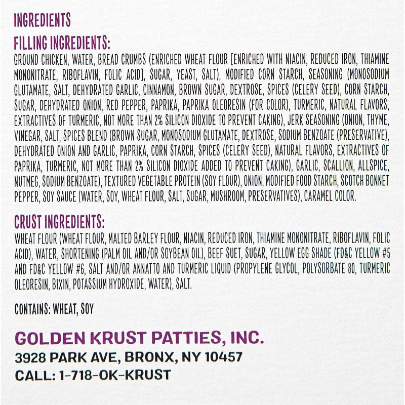 slide 4 of 5, Golden Krust Jamaican Style Jerk Chicken Frozen Patties - 9oz/2ct, 2 ct; 9 oz