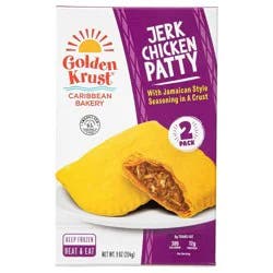 Golden Krust Jamaican Style Jerk Chicken Frozen Patties - 9oz/2ct