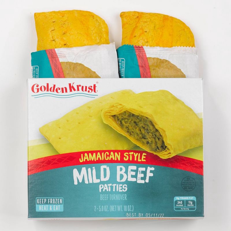 slide 6 of 6, Golden Krust Jamaican Style Mild Beef Frozen Patties - 10oz, 10 oz