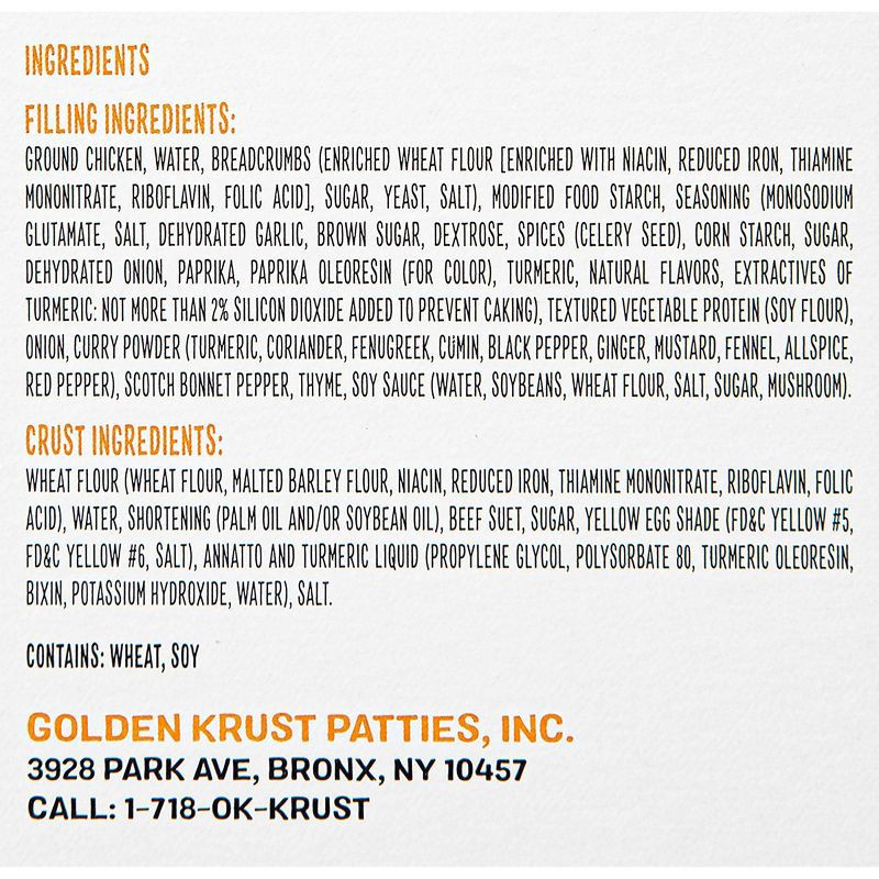 slide 4 of 5, Golden Krust Jamaican Style Chicken Frozen Patties - 9oz/2ct, 2 ct; 9 oz