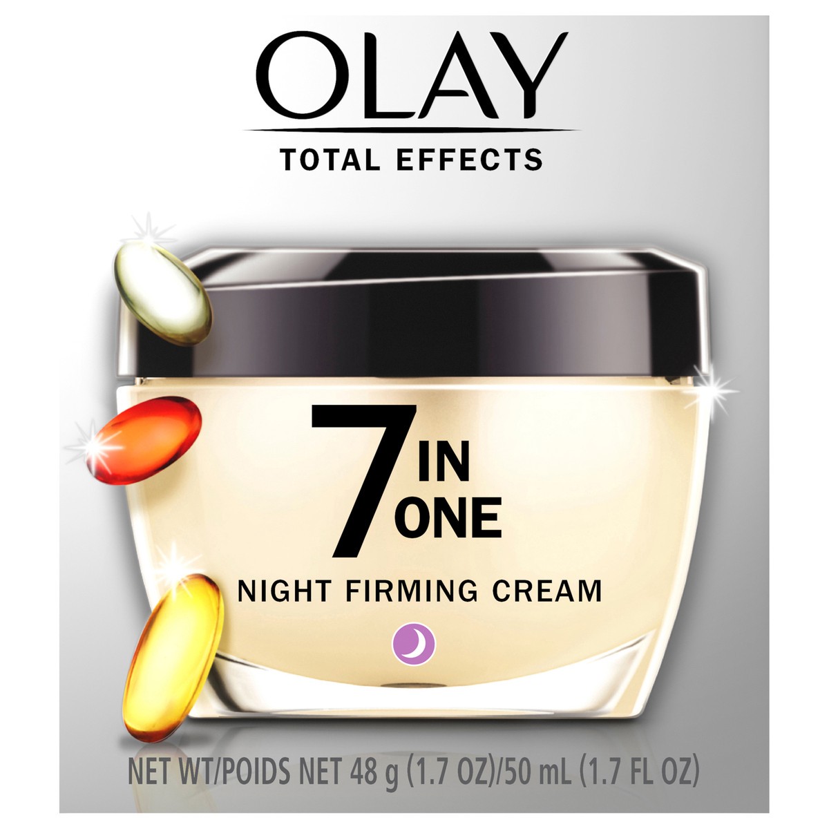 slide 1 of 8, Olay Total Effects Night Firming Cream Face Moisturizer, 1.7 oz, 1.7 fl oz