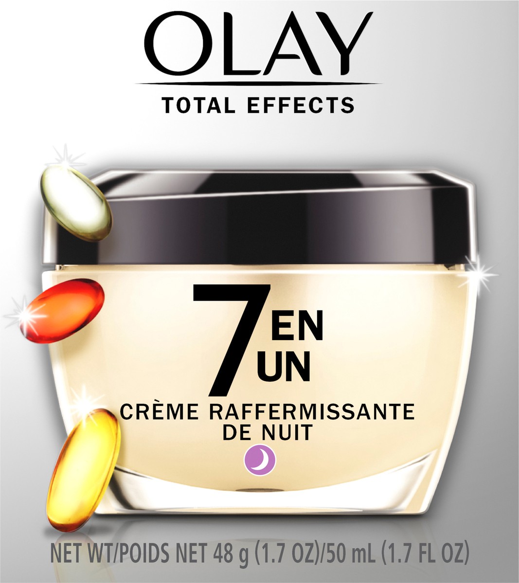 slide 4 of 8, Olay Total Effects Night Firming Cream Face Moisturizer, 1.7 oz, 1.7 fl oz