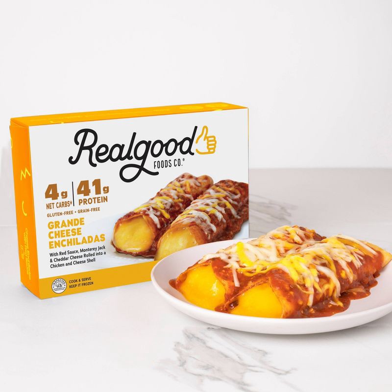 Real Good Gluten Free Frozen Grande Chicken Enchiladas - 9oz