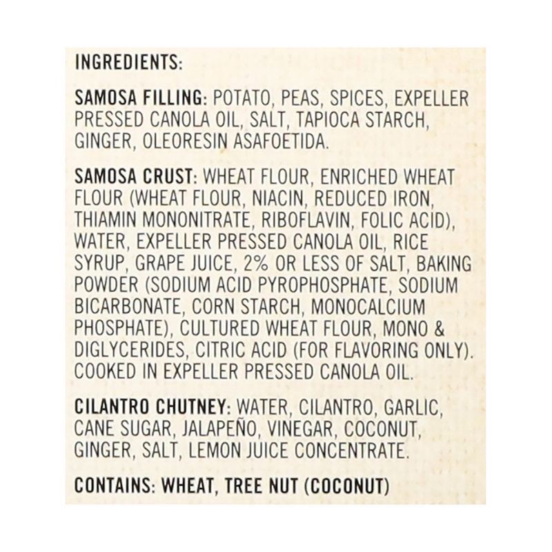 slide 3 of 5, Sukhi's Indian Potato & Pea Vegetarian Samosa Frozen Appetizer Snack with Cilantro Chutney Dipping Sauce - 10oz, 10 oz