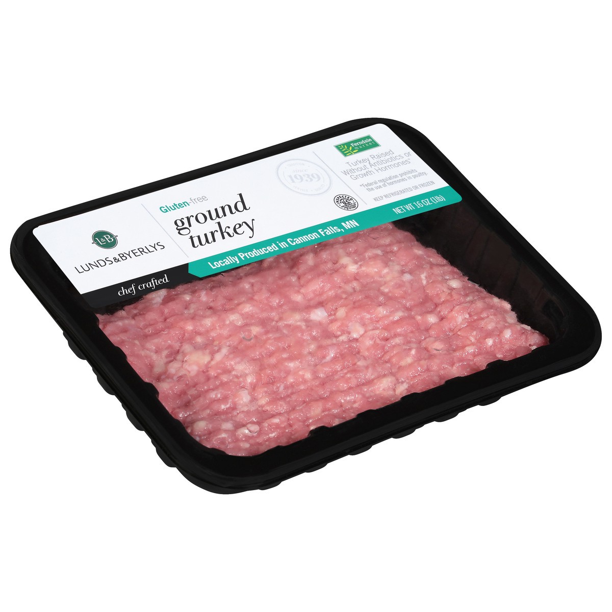 slide 3 of 9, Lunds & Byerlys Ground Turkey 16 oz, 16 oz
